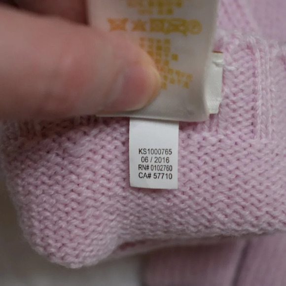 Kate Spade NY O/S Pink Bow Tech Knit Winter Gloves Mittens Grosgrain Wool Blend - Picture 5 of 8